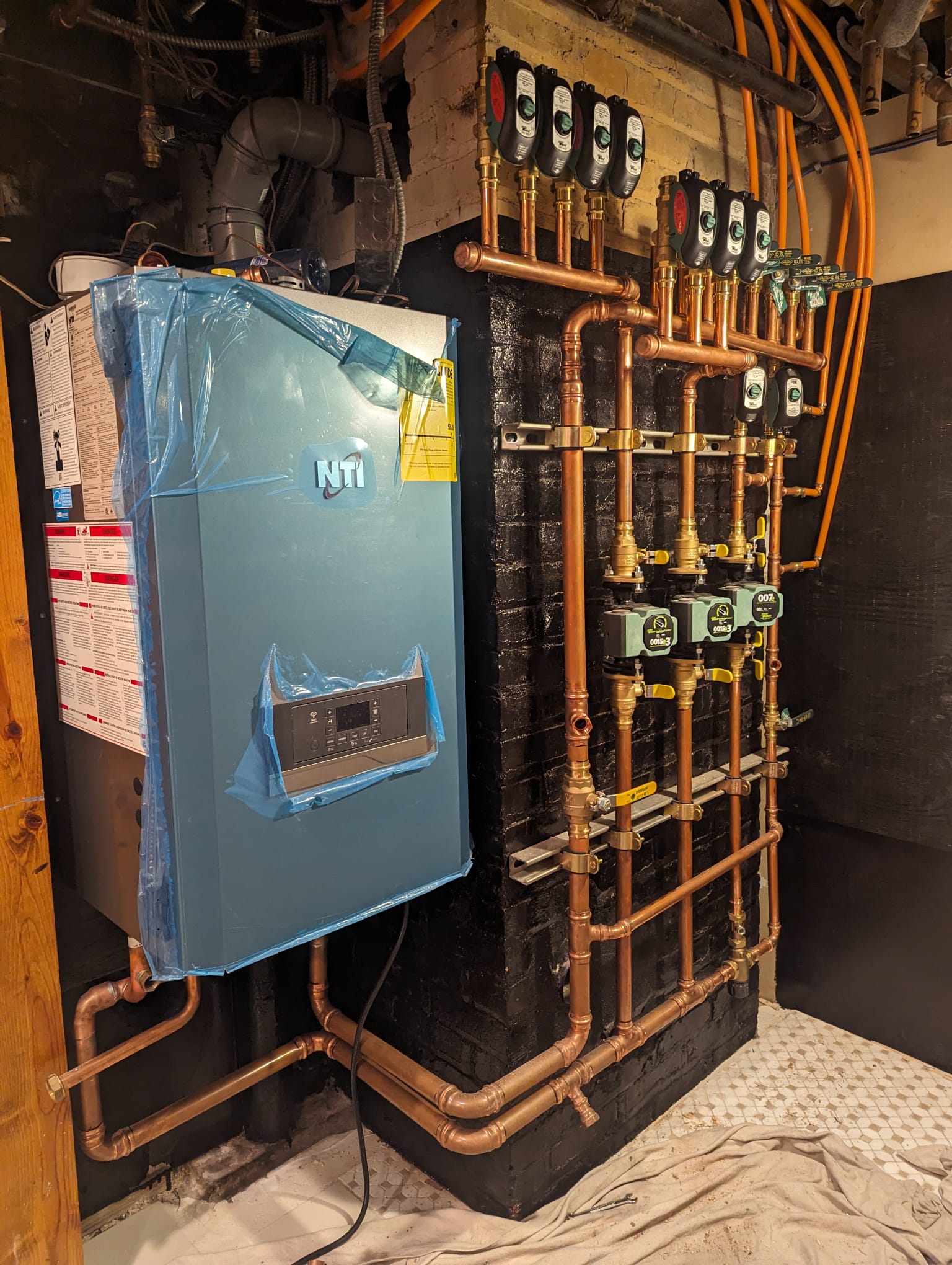 Heating system installation