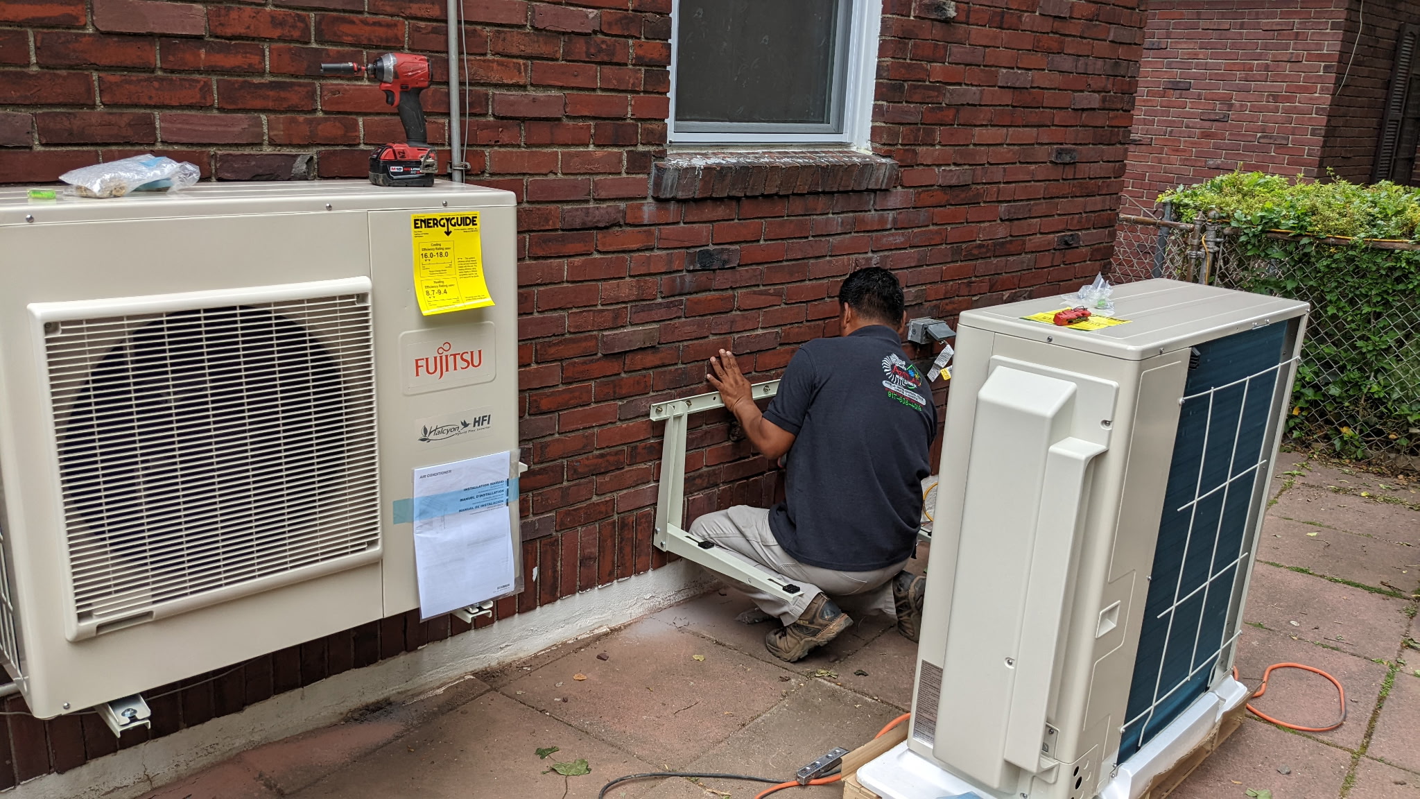 Mini split installation project